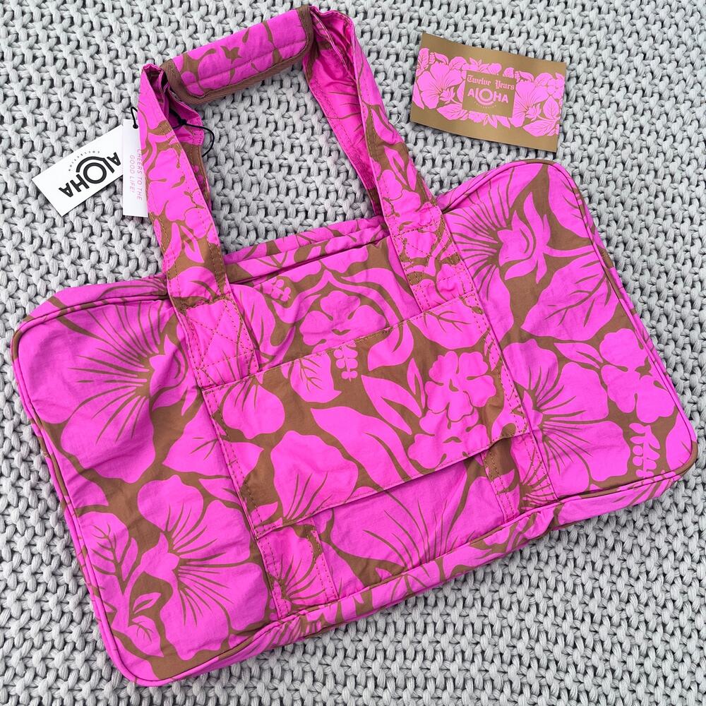 Aloha Collection• 12 year Collection KEEP IT LIGHT WEEKENDER HEIPUA Neon Pink - Picture 6 of 11